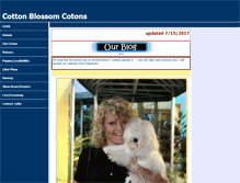 Tablet Screenshot of cottonblossomcotons.com